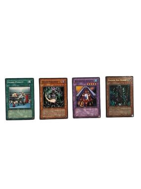 Set of 4 Yu-Gi-Oh! Game Trading Cards